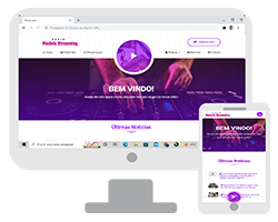 Modelo 3 - Site Administrável para Web Rádio e Streaming de Rádio Online