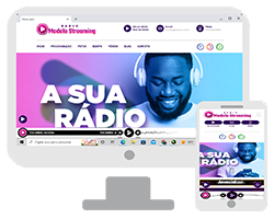 Modelo 7 - Site Administrável para Web Rádio e Streaming de Rádio Online
