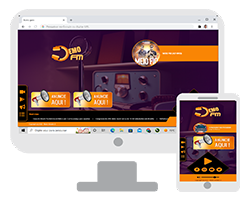 Modelo 8 - Site Administrável para Web Rádio e Streaming de Rádio Online